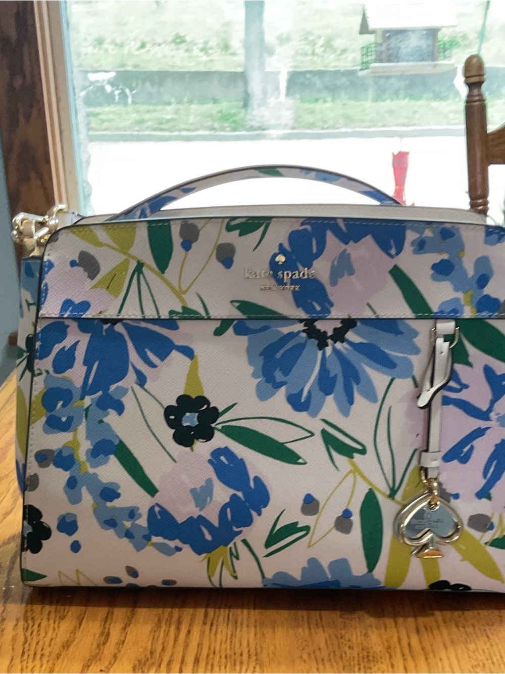kate spade Blue Multi Floral Top-Handle Satchel